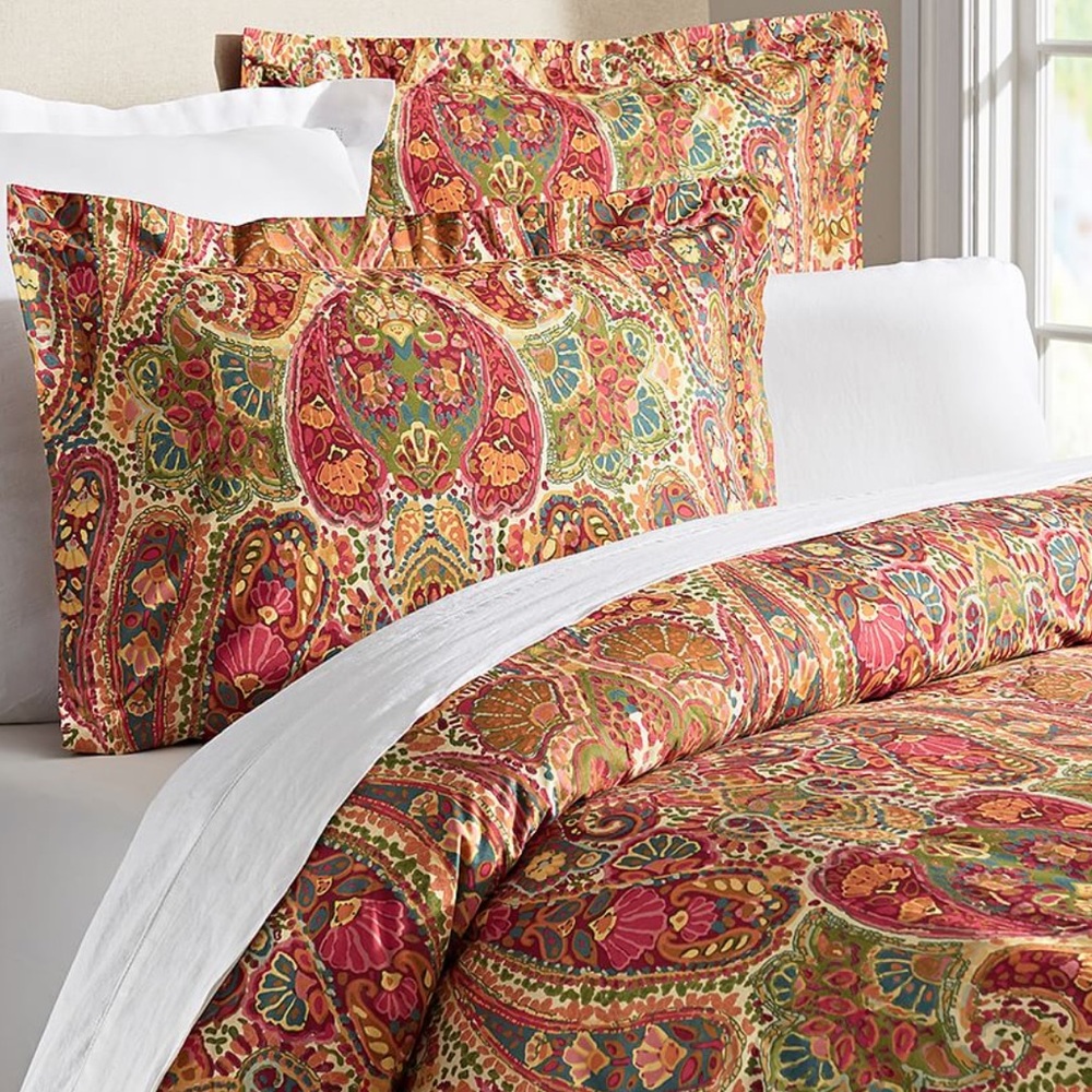 Pottery Barn Rosalie Duvet Cover and Euro shams Set